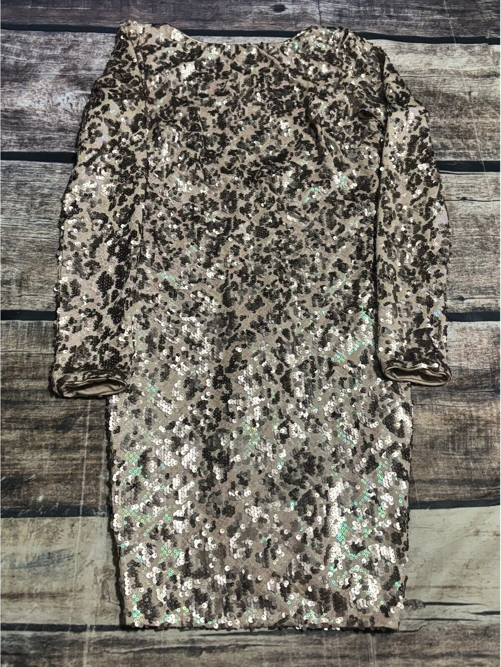 Dress The Population Mini Dress Womens Small Sequin USA Stretch
